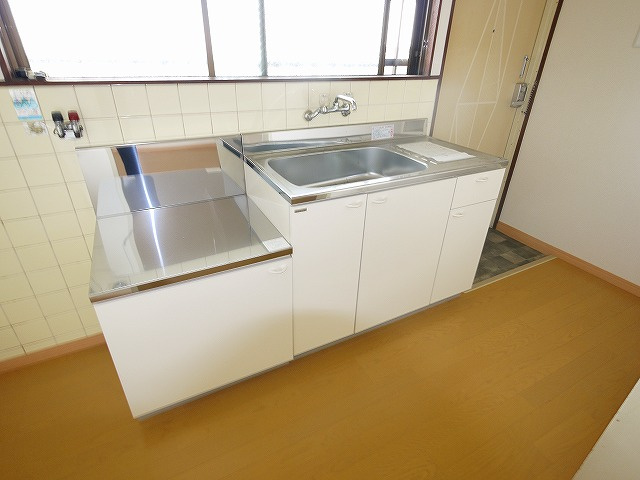 古川マンションのキッチン|使いやすいキッチンです