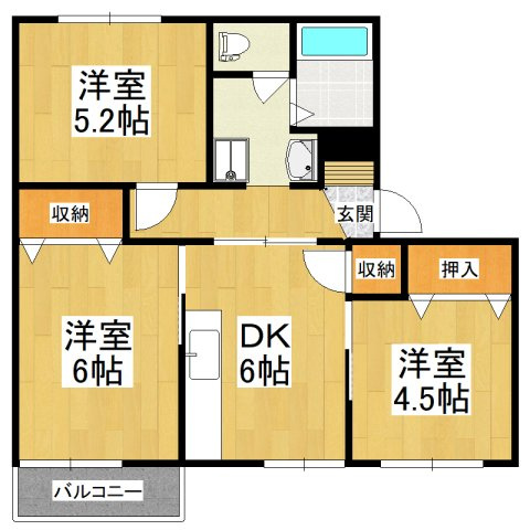 【間取り】 | AG REGA福田Ⅱ