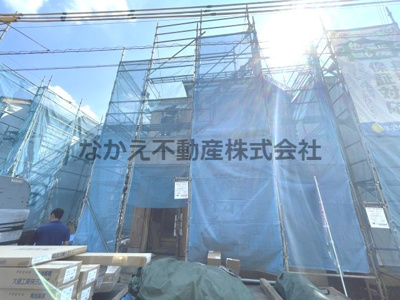 【前面道路含む現地写真】 | 仲介手数料無料　府中市天神町1丁目新築戸建て4棟　A号棟