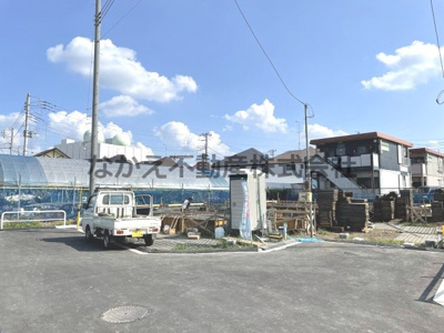 【前面道路含む現地写真】 | 仲介手数料無料　府中市日新町2丁目新築戸建て7棟　A号棟