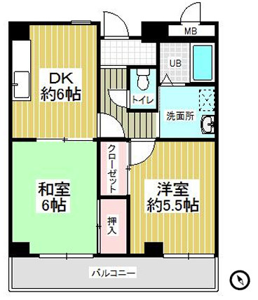 グランドハイツ岸本の間取り