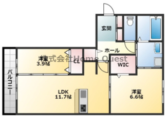 【間取り】 | ディアコート萱振