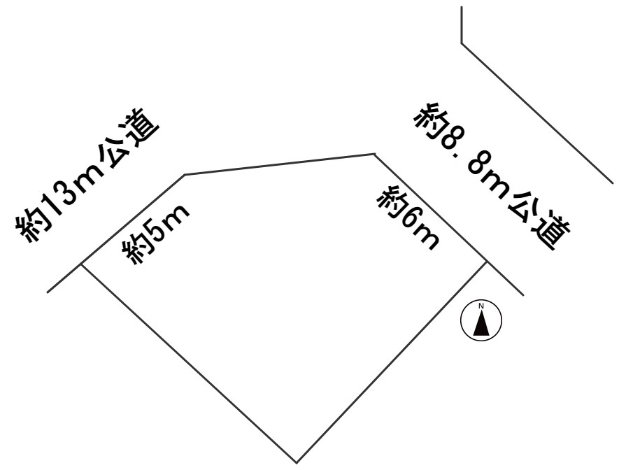 ５７２００　岐阜市岩田東土地の区画図