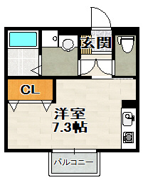メゾンボヌール（D-room賃貸）の間取り