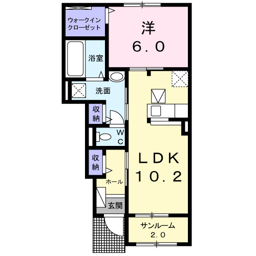 ベルオーブＴーⅢの間取り