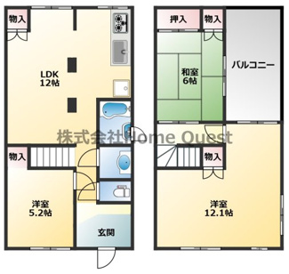 【間取り】 | 山城町1丁目戸建