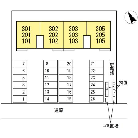 カーサ　エノンの区画図