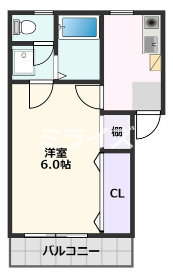【間取り】 | ウエダハイツⅠ