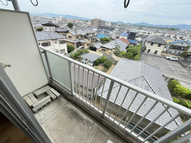 山本レンターマンションのバルコニー
