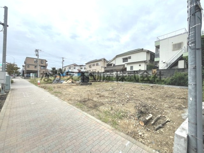 【前面道路含む現地写真】 | 仲介手数料無料　日野市高幡647新築戸建て4棟　８号棟