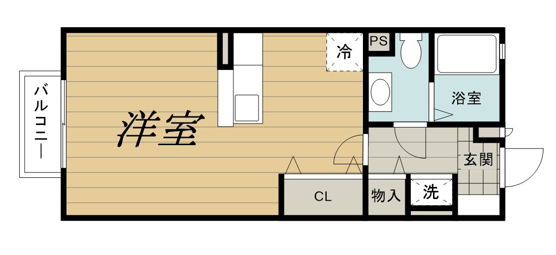 プレジールⅠの間取り
