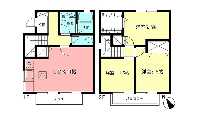 ツインホームズの間取り