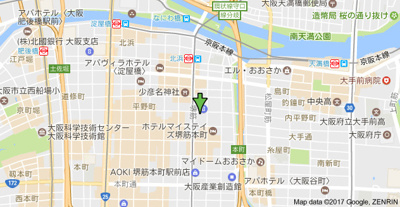 【地図】 | プレサンスタワー北浜