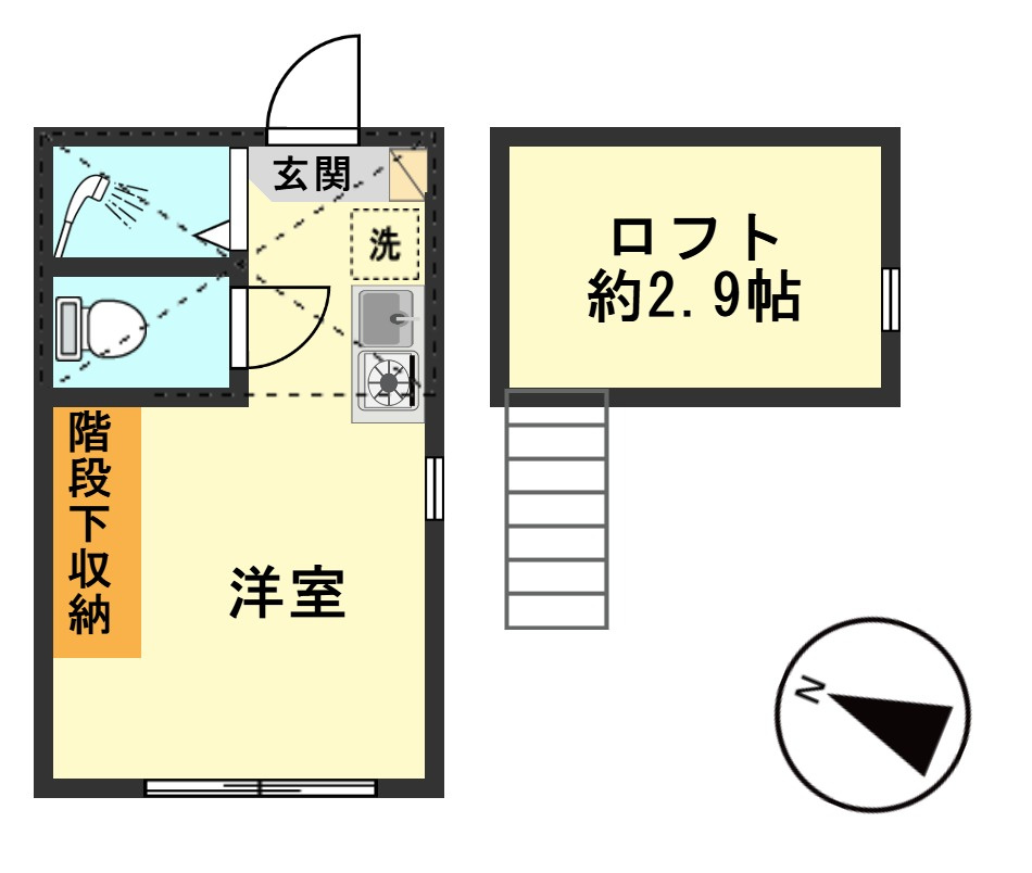 ハーモニーテラス北小岩ⅩⅢの間取り