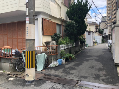 【周辺】 | 大阪市北区中津3丁目売地 | 南側道路：幅員約3.6ｍの私道に面す。