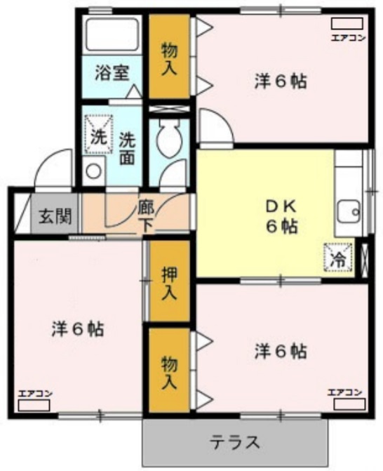 リヴェール高沢ⅡCの間取り