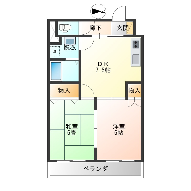 ハウスオブローゼの間取り