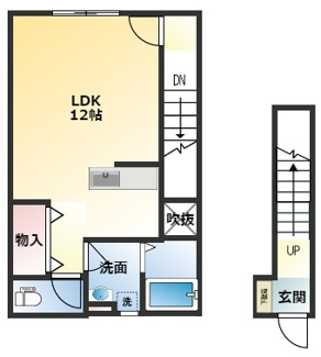 【間取り】 | URBAN CUBIC 伊勢堂岱Ⅰ