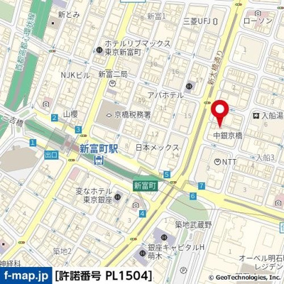 【地図】 | グラーサ銀座イースト