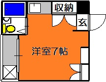 【間取り】 | 長瀬駅前マンションB棟
