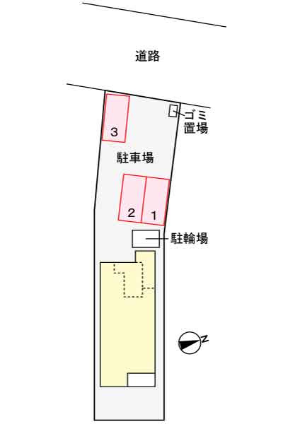 カレントカーサ　ガーデンの区画図
