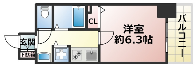 【間取り】 | プレサンス心斎橋モデルノ