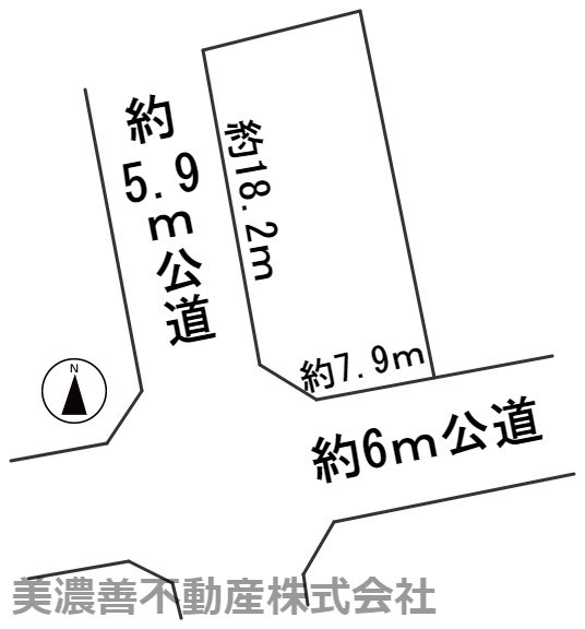 ５７４４４　岐阜市萱場北町土地の区画図
