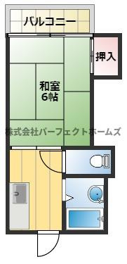 クレジール牧野B棟の間取り