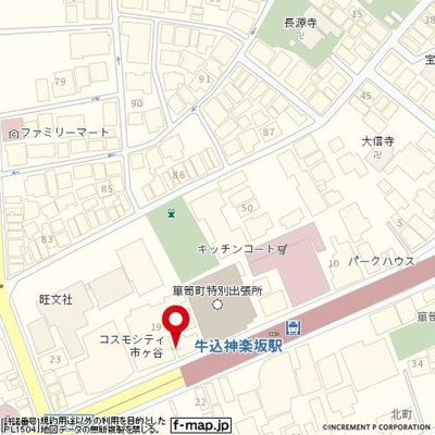 【地図】 | パークウェル神楽坂弐番館