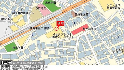 【地図】 | パレステュディオ新宿パークサイド