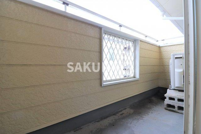 永倉コーポ3号棟のバルコニー