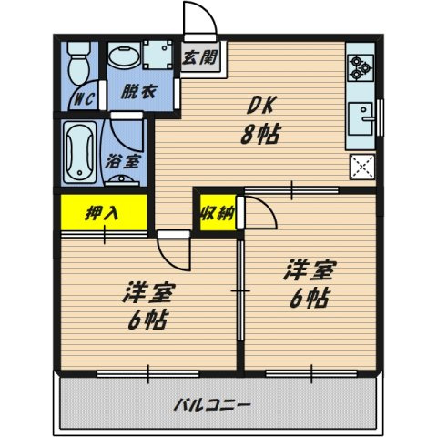 【間取り】 | ハイツプライム