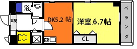 【間取り】 | マジェスタ八戸ノ里