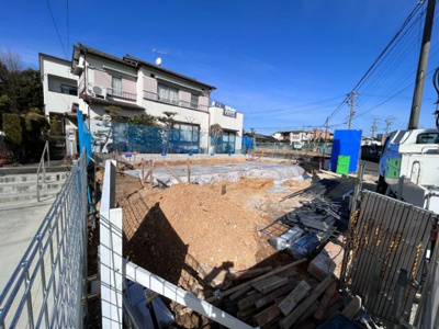 【外観】 | 千種区月ヶ丘第2期　1号棟　＜仲介手数料無料＞上野小・振甫中　新築一戸建て | 2/9撮影