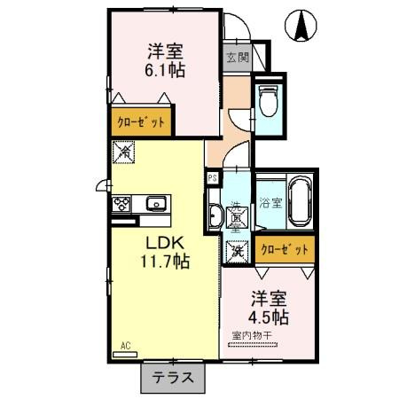 Newdorf壱番館 の間取り