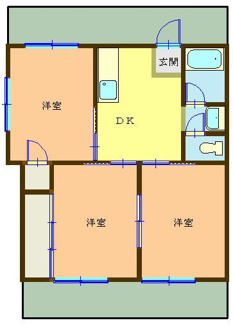【間取り】 | つかさハイツ