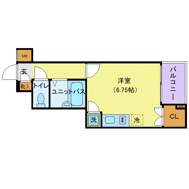 小平市学園東町１丁目の賃貸マンションの間取り