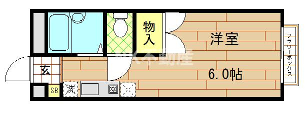 【間取り】 | エステートピア中野（荒本賃貸） | 間取りです