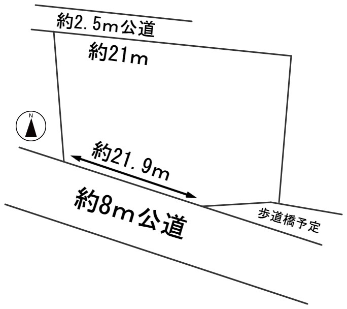 ５７３６７　瑞穂市田之上土地の区画図