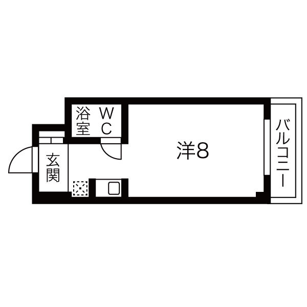 チコーベルメゾン札ノ辻Ⅱの間取り