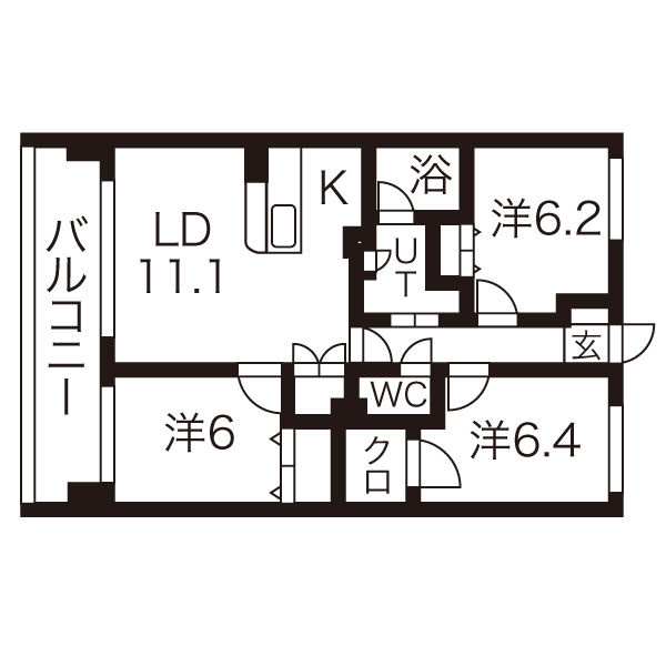 アビタシオンみなみの間取り