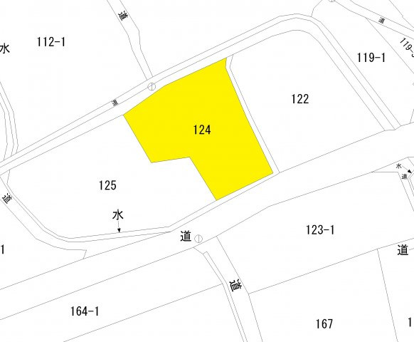星野村土地　畑の土地図