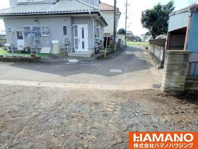 筑西市玉戸土地　約99坪の前面道路含む現地写真