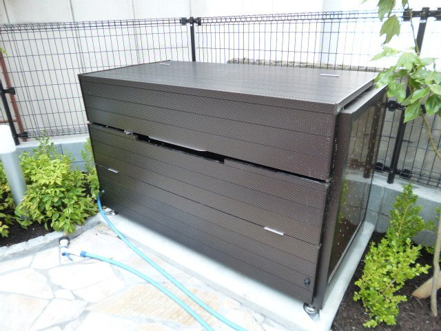 倉敷市阿知３丁目のアパートのその他共用部分|敷地内専用ゴミステーション