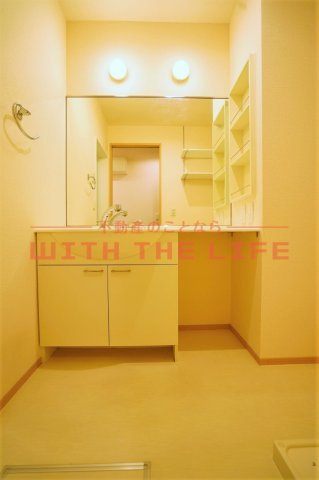 セジュール合川南の独立洗面台|独立洗面化粧台が付いています