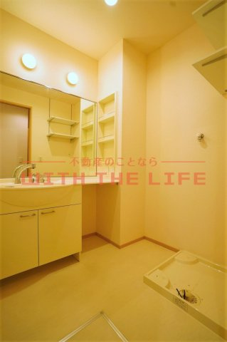 セジュール合川南の洗面所|脱衣スペースもあります