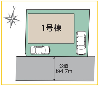 【区画図】 | 大和市下鶴間　全１棟　 | 配置図