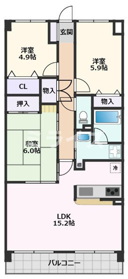 【間取り】 | サンスーシ南千里
