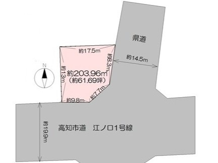 【土地図】 | 売地　高知市愛宕町3丁目　＠55