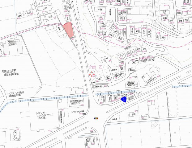 【地図】 | 売地　高知市介良乙　@25.83